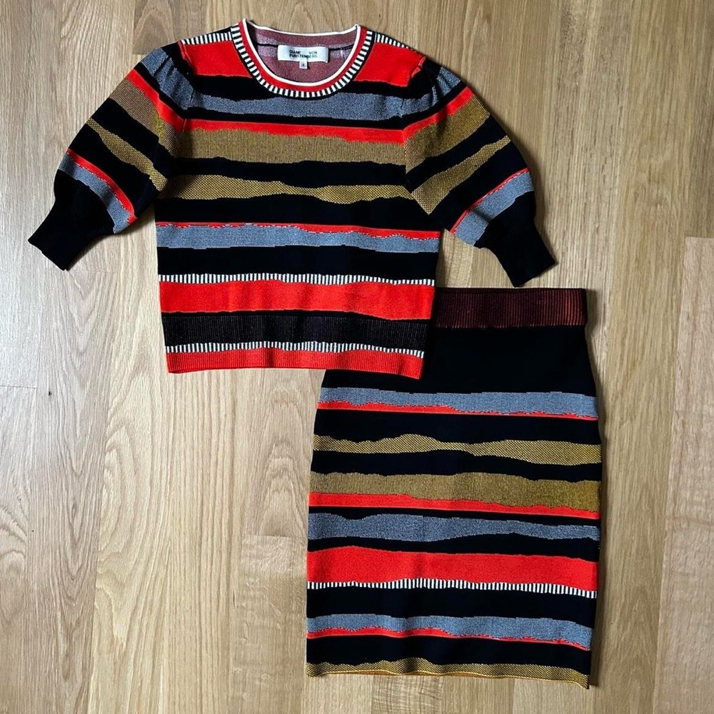 Diane von Furstenberg Women's Micky Sweater & Shira skirt (size large)